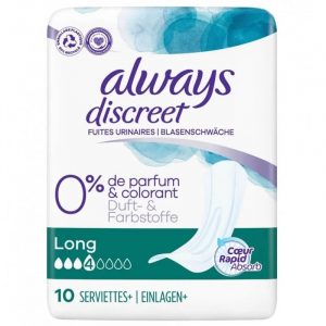 Always Discreet Pads Long senstive 10s ACT