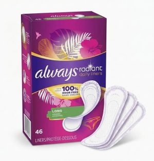 מגן תחתון אולווייס לונג 46 דפים ALWAYS RADIANT DAILY LINERS